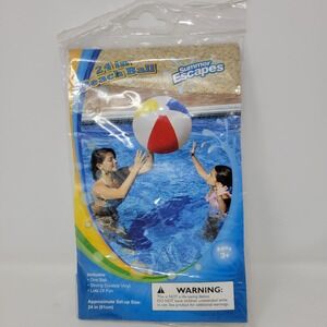 Summer Escapes 24 inch Beach Ball Toy Inflatable Pool Toy NEW